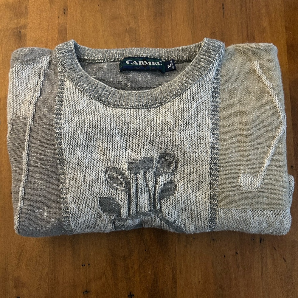 Vintage Oversized Grandpa Sweater - Golf Theme - XL - Picture 6 of 6